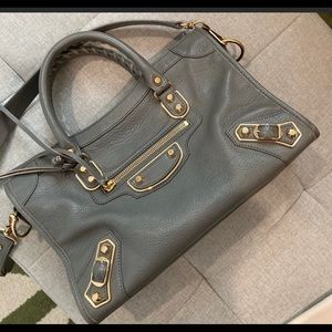Balenciaga Classic Metallic Edge City Small Tote